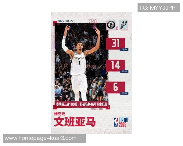 文班亚马新赛季表现抢眼场均数据超越众新秀引发热议